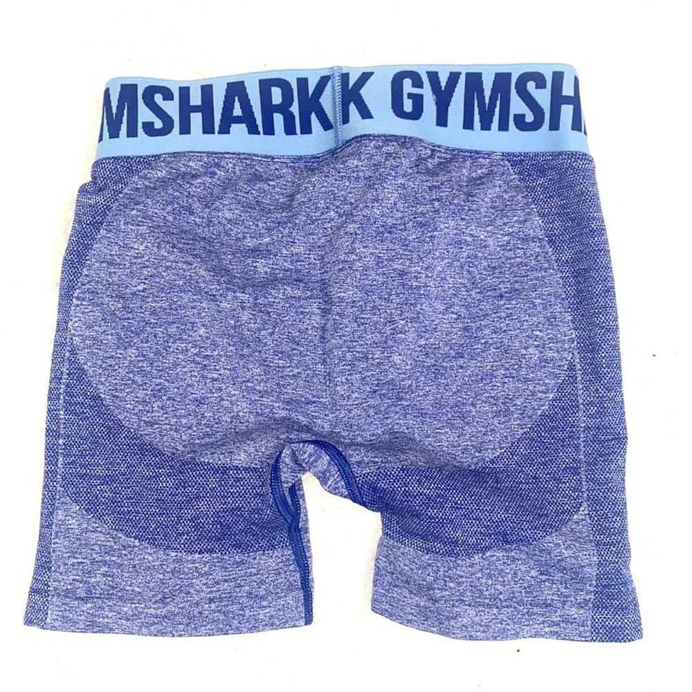 (A11) Gymshark Flex Shorts - Earl Blue Marl, Size Small,‎ EUC